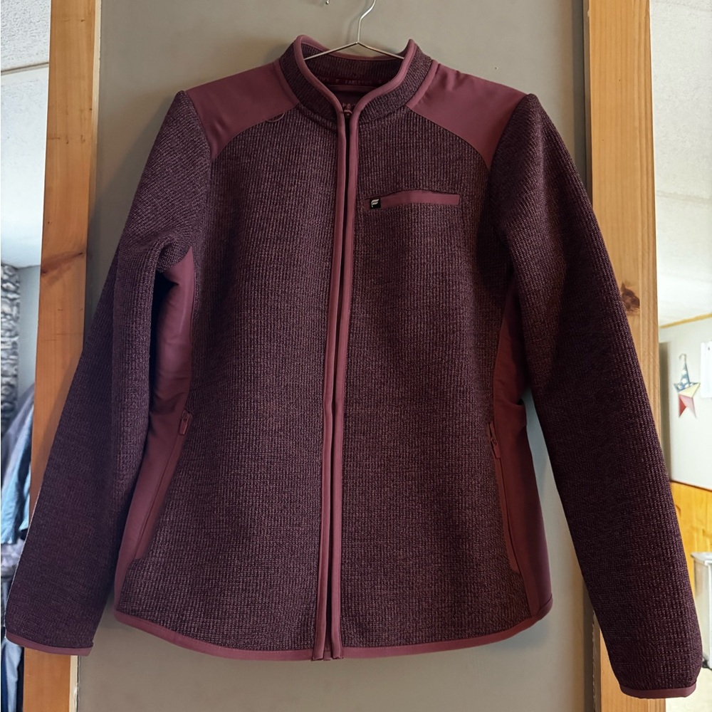 Fabletics Pace Knit Scrub Jacket in Moonlight Mauve